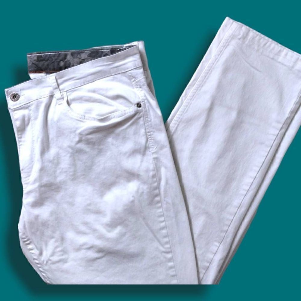 Weatherproof Vintage Slim Womens Jeans Sz 20 White Straight‎ Cotton Stretch
